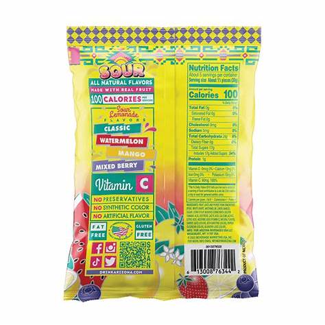 Arizona Sour Mixed Lemonade Fruit Snacks