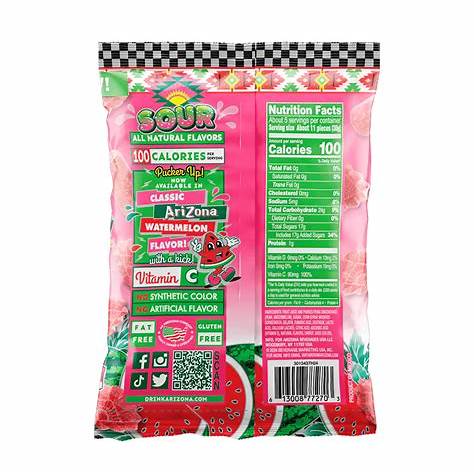 Arizona Sour Watermelon Fruit Snacks