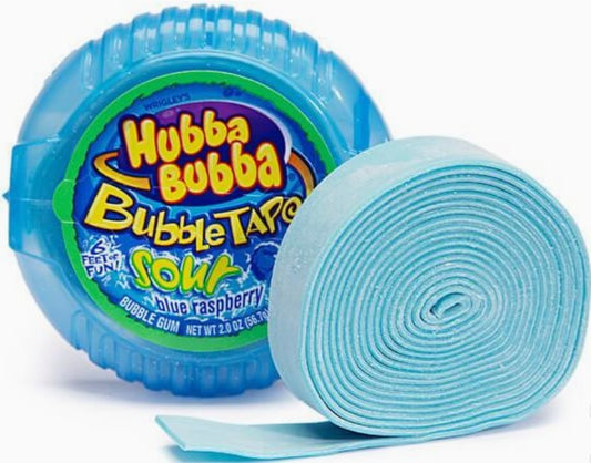 Hubba Bubba Bubble Tape - Sour Blue Raspberry Flavor
