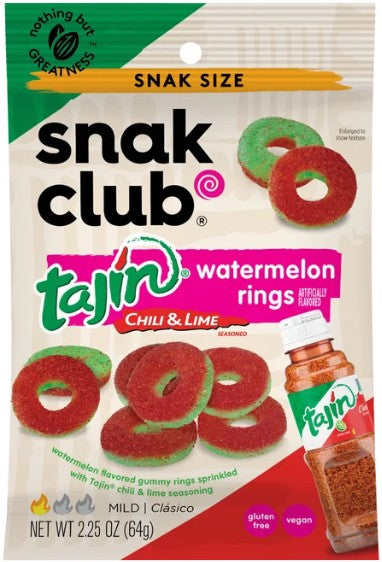 Snak Club Tajin Watermelon Rings 2.25oz
