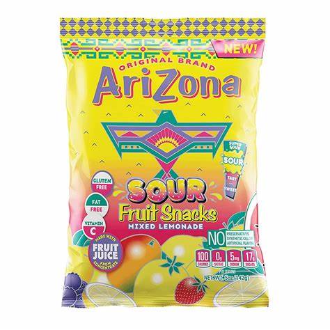 Arizona Sour Mixed Lemonade Fruit Snacks