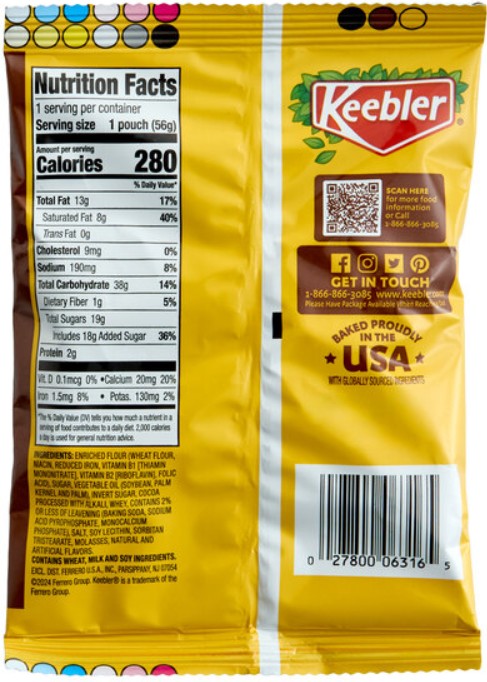 Keebler Fudge Stripes Minis 2oz