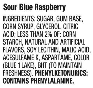 Hubba Bubba Bubble Tape - Sour Blue Raspberry Flavor