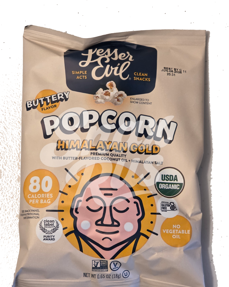Lesser Evil Himalayan Gold Popcorn .65 oz