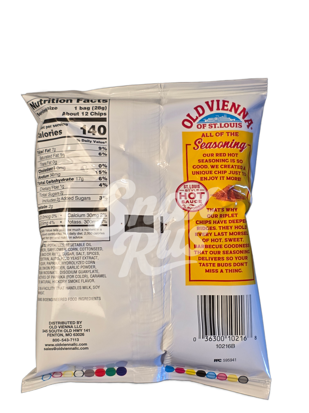 Old Vienna Red Hot Riplets, Hot BBQ Flavored 1oz