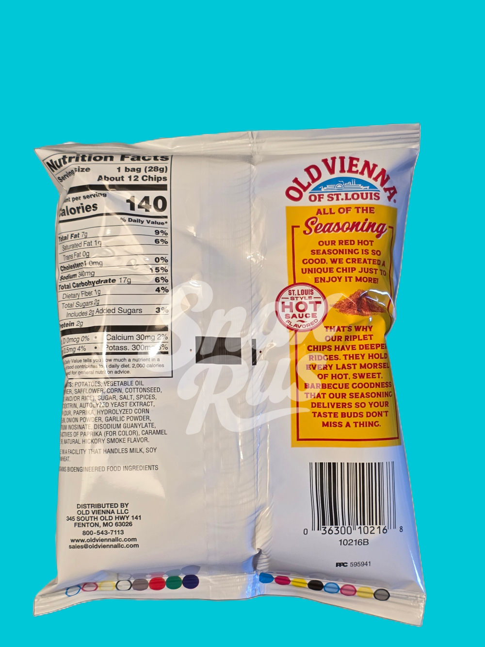 Old Vienna Red Hot Riplets, Hot BBQ Flavored 1oz