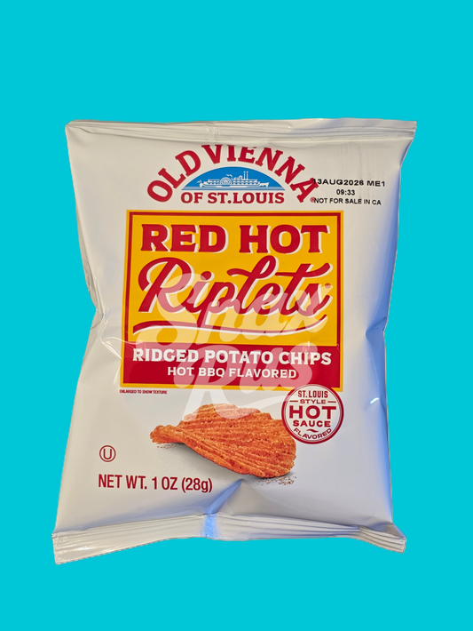Old Vienna Red Hot Riplets, Hot BBQ Flavored 1oz