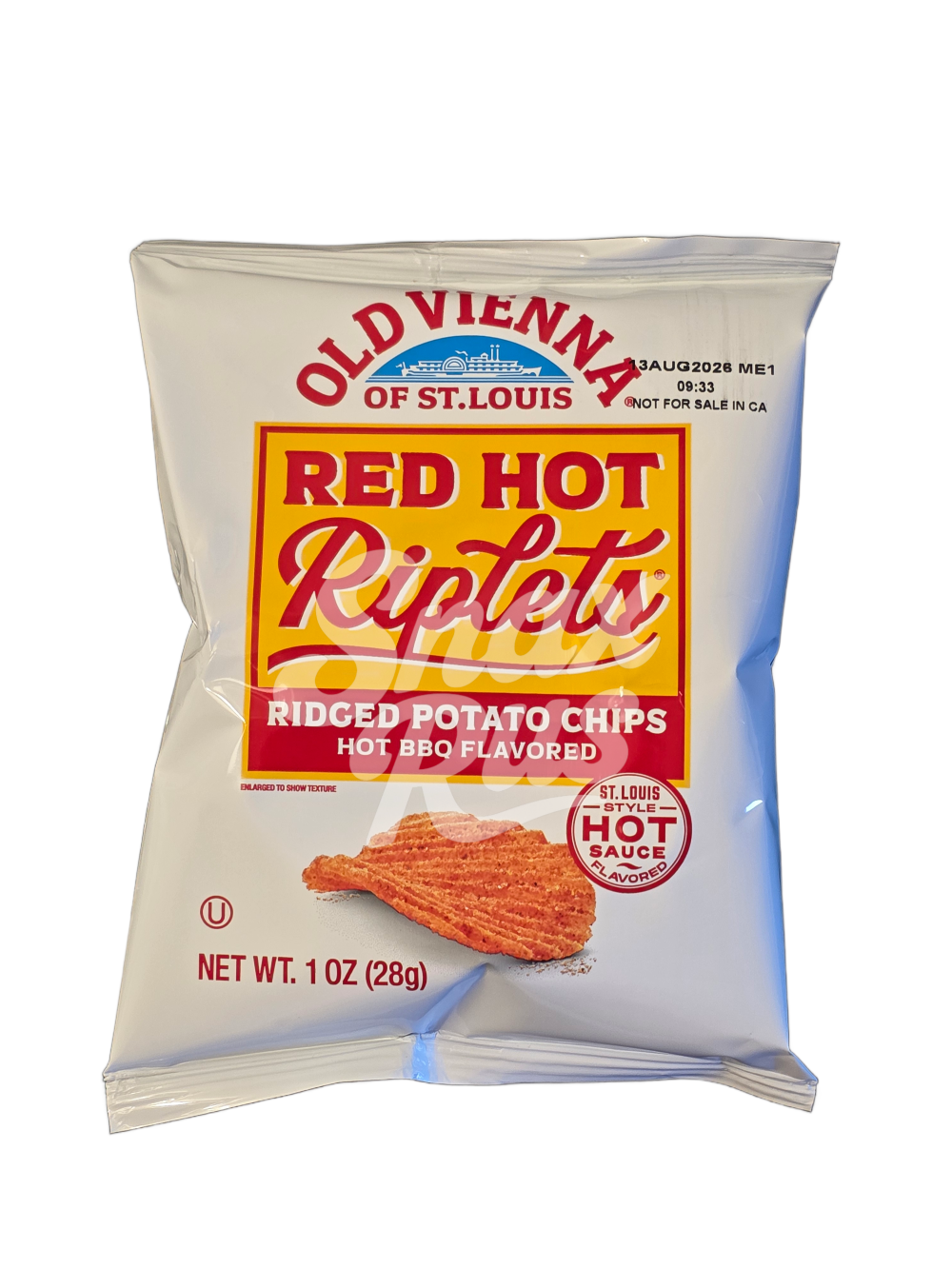 Old Vienna Red Hot Riplets, Hot BBQ Flavored 1oz