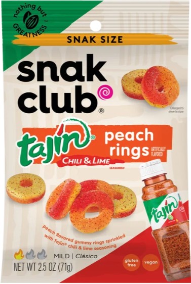 Snak Club Tajin Peach Rings 2.25oz