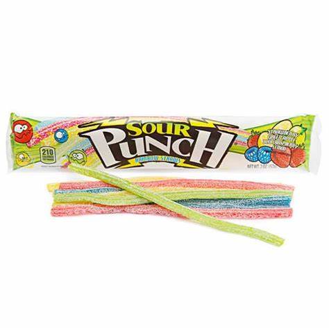 Rainbow Sour Punch Straws