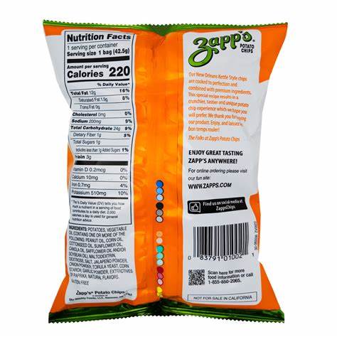 Zapp's Hotter'n Hot Jalepeno